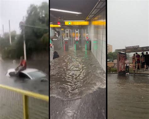 Un énorme orage s’abat sur Lyon, le déluge dans les rues et.